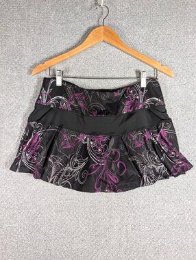 Skirt Sports Gym Girl Ultra Running Skort Women's Black Purple Pleated Size M